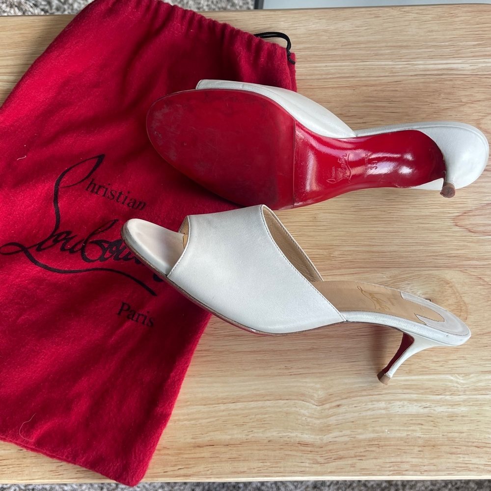 Christian Louboutin Kitten Mule Heels